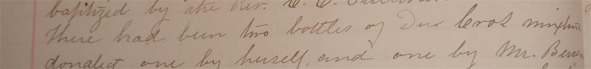 Part of 190s orphanage meeting minutes